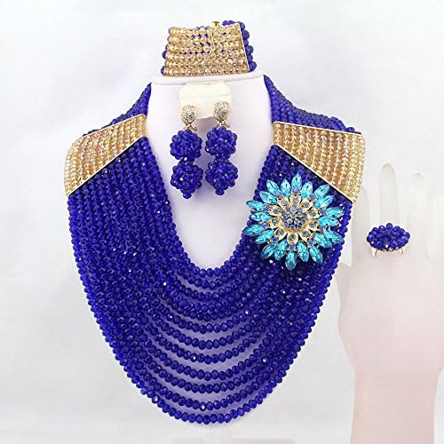 Ellenjewelry 12 Rows Crystal Beads Jewelry Sets African Beads Jewelry Sets(c-1327)