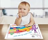 Neat Solutions Baby Einstein Biodegradable Table Topper Disposable Stick-on Placemat 18-Count