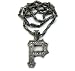 Iced Out Bling Bling Wiz Khalifa Pittsburg P Anh?nger w/Bullet Kette sm Black