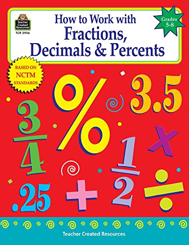 how to work with fractions decimals  percents grades 5 8