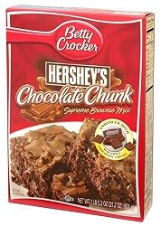 Betty Crocker Supreme Brownie Mix, Chocolate Chunk, 21.2-Ounce Boxes (Pack of 12)