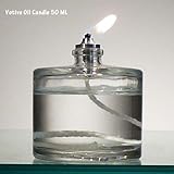 10 Hr Refillable Glass Votive Oil Candle
