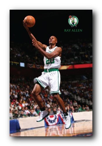 BOSTON CELTICS RAY ALLEN NBA WALL POSTER 22 5x34 4401