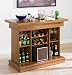 Coaster Mitchell Bar Unit with Storage in Oak Finish