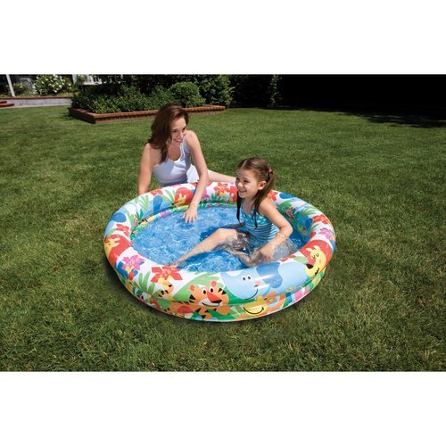 2 ring inflatable pool