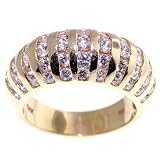 SAVE 74% Michael Valitutti with Diamond Cut Canary & White Signity Stone Cubic Zirconia in 14K Yellow Gold Ring - OVERSTOCK Clearance Sale!