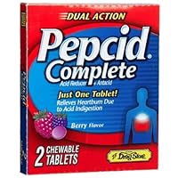 Lil' Drugstore Products Pepcid Complete Tablets, 2-Count Boxes (Pack of 12)