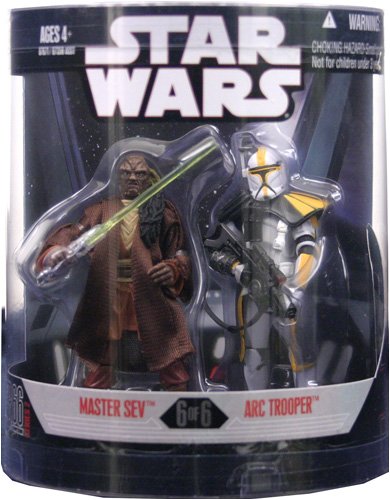 Star Wars Saga 2008 Exclusive Order 66 Action Figure 2-Pack Master Sev & Arc Trooper