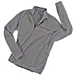 TAIGA Men's Polartec Microfleece Long-sleeved Zip Shirt, Charcoal, MADE IN CANADA