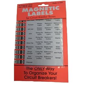 Residential Magnetic Circuit Breaker Labeling Kit by Coldkeepers