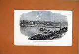 1865 LAYING FOUNDATION-STONE NEW BRIDGE PRAGUE RIVER