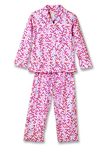 Buy Bellepointe HEARTS Girls Pink Flannel Pajamas