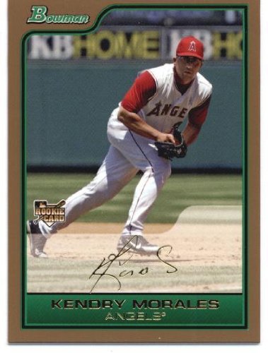 2006 Bowman Draft Gold #21 Kendry Morales RC - Los Angeles Angels (RC - Rookie Card Parallel) (Baseball Cards)