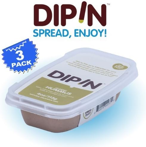 Milas Dipin Gluten Free Classic Hummus -- 4 oz Each / Pack of 3 by Milas