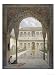 The Court of the Alberca in the Alhambra, Granada, 1853 Art Giclee Poster Print by Leon Auguste Asselineau, 18x24