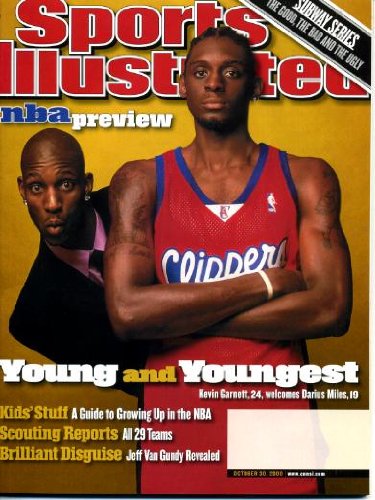 Sports Illustrated October 30 2000 Kevin Garnett & Darius Miles/Los Angeles Clippers Cover, Roger Clemens, Mike Tyson & Andrew Golota/Boxing, Tracy McGrady/Orlando Magic