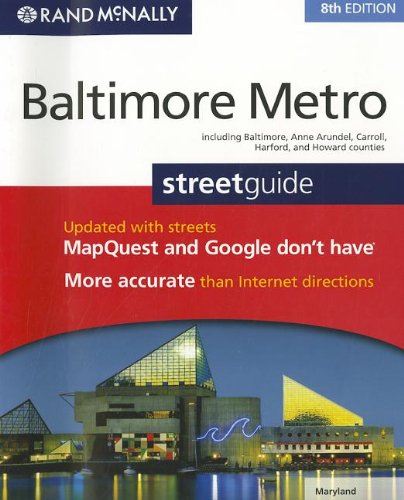 rand mcnally baltimore metro streetguide maryland including baltimore anne arundel carroll harford and howard
