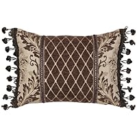 Brown and Antique Gold Brocade 13 x 18 Broderick Pillow