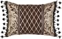 Brown and Antique Gold Brocade 13 x 18 Broderick Pillow