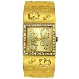 GUESS? Women's 96049L Gold-Tone Crystal Accented Watch
