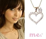 me. 3wayハートネックレス ピンクゴールド 95-0048の画像