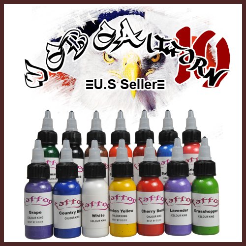 Tattoo Ink Set 14 Color 30ml/Color, Model DI-9, new low price