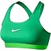 Nike Womens Pro Classic Bra (Medium, SPRING LEAF/VOLTAGE GREEN/WHITE)