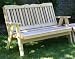 4' Red Cedar Southern English Garden Bench