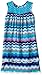 As U Wish Girls' Big Printed Shift Dress with Lace Yoke