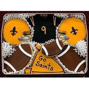 Saints Decorated Sugar Cookie Gift Tin by Wisconsinmade