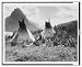 Historic Print (S): Indian camp at Two Medicine Lake, Glacier National Park