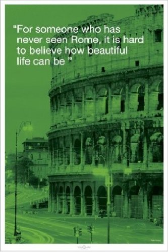 1art1 49074 Rom - Zitat Beautiful Life Poster 91 x 61 cm Preisvergleich