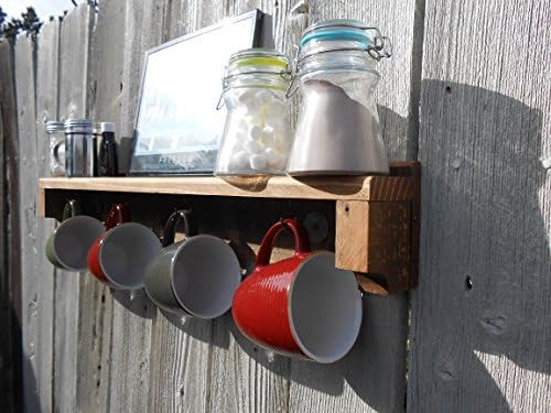 Pallet Mug Holder - Early American Dark