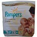 Neu 78 PAMPERS WINDELN, Premium Care Gr.1 2-5 Kg NEWBORN mit den neuen ABSORBERSYSTEM