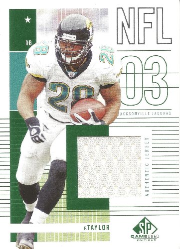 Fred Taylor 2003 Upper Deck SP Game Used Jersey Card #168 Jacksonville Jaguars