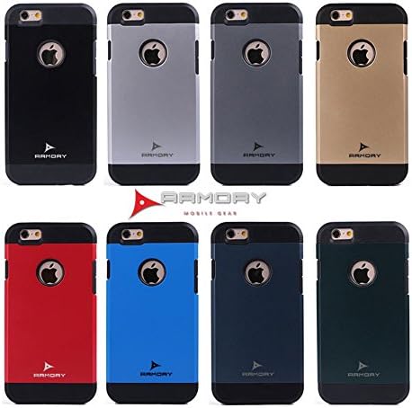 Armory Gear Ultra Thin iPhone 6, 6s Case | Heavy Duty, Snap On, Designer Shell for Men, Women &amp; Teens, Silver Grey