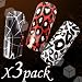5 Motive x 16ps Nagel Folie Folien Zauber Transfer Nagelfolie Nail Art Zebra set