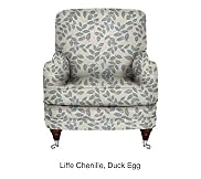 Club Chair - Pewter Effect Feet