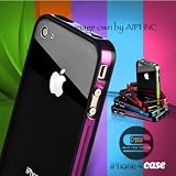 Daruma iphone 4/4S Soft Rubber Bumper (Made in Taiwan)- Clear Purple