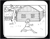 Decorated Mouse Pad with black and white, dwelling, Poland, running, Europe, girl, playing, fence, perch, bird, house
