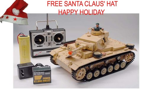51qEC4A%2BCAL 1/16 Scale Tauch Panzer III Radio Controlled RC Airsoft Battle Tank New