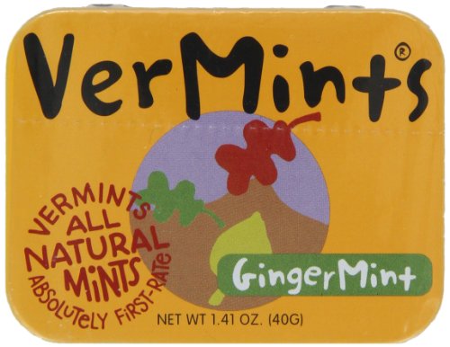 VerMints All Natural GingerMints, 1.41-Ounce Tins (Pack of 6)