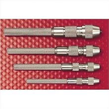 Starrett 240B Pin Vises With Tapered Collet, 0.025" -0.075" Range