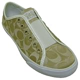 Coach Signature Bev Poppy Khaki Cream Tennis Shoes