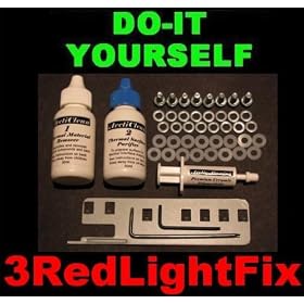 Xbox 360 XCLAMP Repair Kit - 3 Red Light X-Clamp Fix w/ Arctic Silver Alumina & Opening Unlock Toolkit