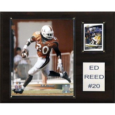 NCAA Football Miami Hurricanes Ed Reed Player Plaque