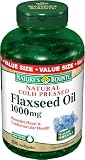 Nature's Bounty Flaxseed Oil 1000mg, 200 Softgels (Pack of 2)