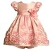 Size-3/6M BNJ-5244R PINK BONAZ ROSETTE BORDER Special Occasion Wedding Flower Girl Easter Party Dress,R05244 Bonnie Jean Baby/NEWBORN 3M-9M