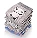 Dosoni Girl Novelty Cartoon Animal Lovely Cute socks 4 packs-Gift Idea (Panda/Blue, free size)