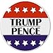 Trump Pence (Stars) 2.25â€ Large Button Pin President Vice President Donald Mike